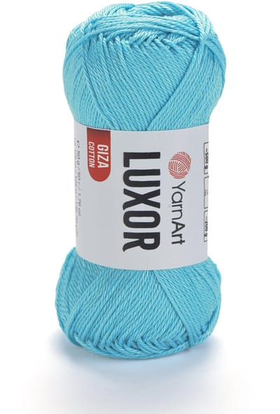 YarnArt Luxor – Gemerceriseerd Katoen Garen – 50g – ±125m – Glanzend Haakgaren – Voor Kleding & Accessoires - Kleur 1213