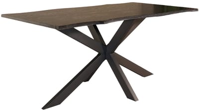 Eettafel langwerpig 160cm Jeffo zwart langwerpige tafel MDF eetkamertafel