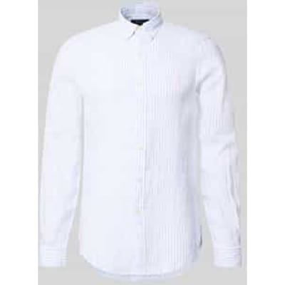 Slim fit vrijetijdsoverhemd van puur linnen