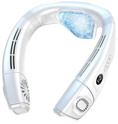 Deze stille USB-nekventilator is een draagbare ventilator met een ingebouwde batterij, waardoor je je handen vrij hebt en hij ideaal is voor gebruik op kantoor, op de werkplek en thuis tijdens de zomer.