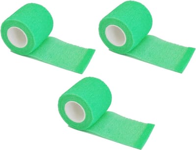 3 Stuks Sporttape – Fel Groen – Viscose 5 cm – Blessure Tape – Flexibel & Extra Stevig – Set van 3 sporttape – Fel groen – Viscose 5 cm breed – Flexibel en extra stevig – het behandelen van sportblessures – Gemakkelijk aan te brengen