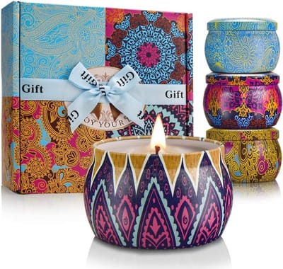 Geurende kaarsen set voor vrouwen - 4 x 4 oz