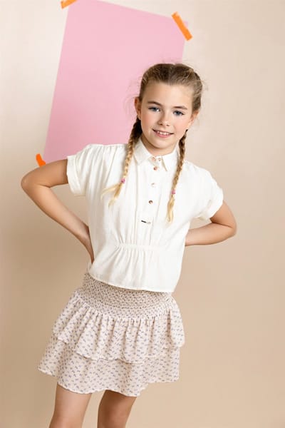 NONO N512-5101-020_122-128 Meisjes Blouse Tilda - Maat 122/128