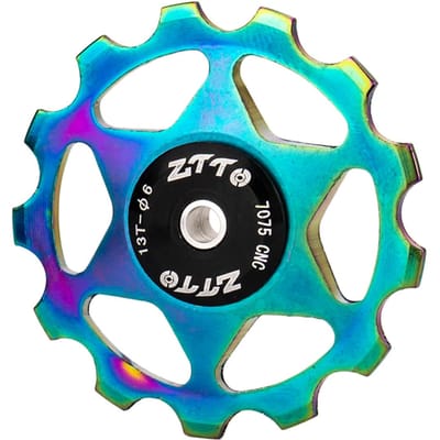 Galet de dérailleur arrière de vélo, poulie 11 dents, roulement scellé, alliage d'aluminium 13T multicolore