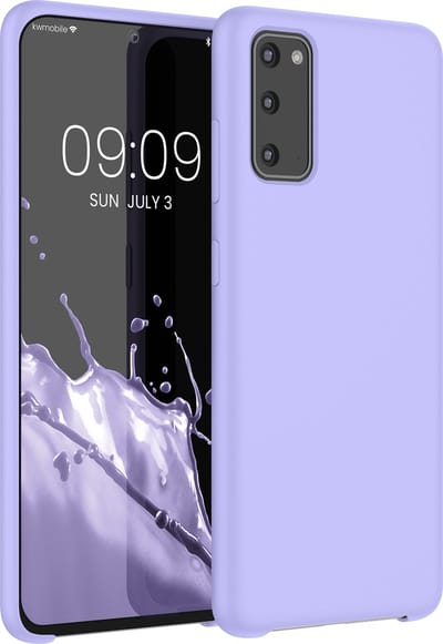 kwmobile telefoonhoesje geschikt voor Samsung Galaxy S20 - Hoesje met siliconen coating - Smartphone case in lavendel