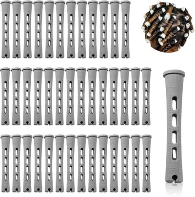 40 Stuks Permanent Staven Perm Kit Permanente Haarstaven voor Lang en Kort Haar, Medium Formaat 0,59 inch Haar Perm Staven Koude Golf Staven voor DIY Natuurlijke Kapsels