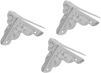 Allecto Plus - Hoekbeschermers voor Decoratie 12 Stuks - Houten Hoekbescherming (Zilver) - Hoekbescherming Box met Decoratief Ontwerp