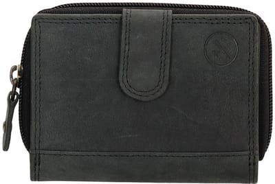 Hide & Stitches Portemonnee Johan van Amstel Zwart