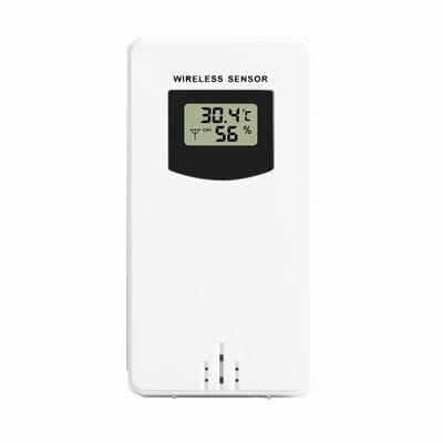 DrPhone WeatherTime SensorX – Draadloze Temperatuur- en Vochtigheidssensor – Voor Binnen & Buiten – Compatibel met DrPhone WeatherTime