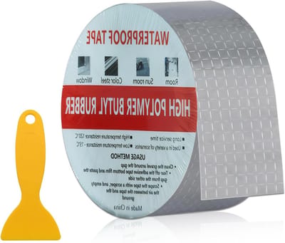 Professionele Waterdichte Butyl Tape, Veelzijdige Aluminium Folie Tape voor RV Reparaties, Ramen, Daken, Boot- en Pijplekken, 2 inch x 16 Feet
