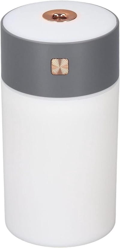 Mini Luchtbevochtiger - Koude Mist Verdamper - Lucht Verbeteren - Stille Werking - 300 ml - Grijs