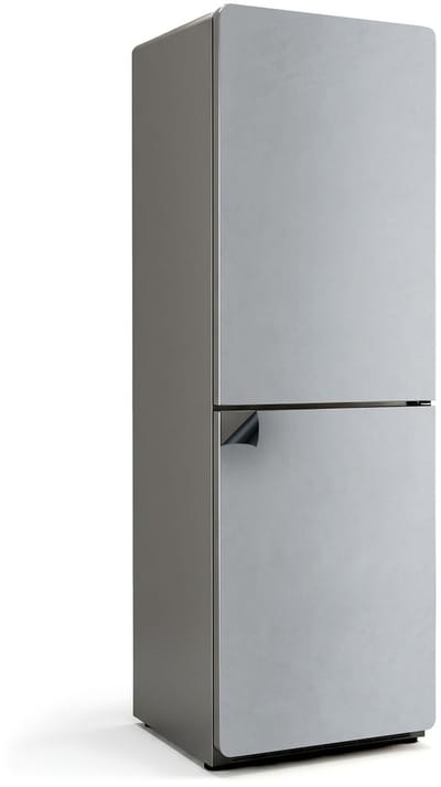 Wallfluent Magnetische Koelkastmat - Grijs Koelkast Magneet Sticker - 60 cm x 180 cm - Grijs Magnetische Koelkastmat - Magnetisch Koelkastaccessoire - Magnetische Koelkastbekleding - Stijlvolle Koelkastfolie