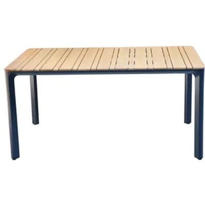 Central Park Lorenzo Eettafel - Teak - Aluminuim - 155x90x75 Cm
