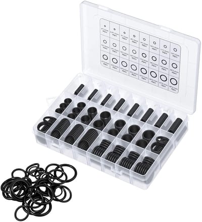 Afdichtingsringen Set - Rubberen O-ringen - Reparaties Uitvoeren - 800 Stuks 24 Maten - Diameter 6-28 mm - Zwart