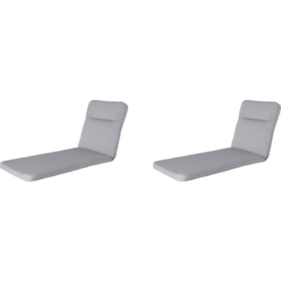 Madison - Ligbedkussen Manchester light grey - Ca. 190x60 cm - Set van 2