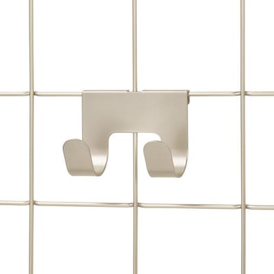 iDesign - Jayce Haak Dubbel Set van 2 Stuks - Roestvast Staal - Beige