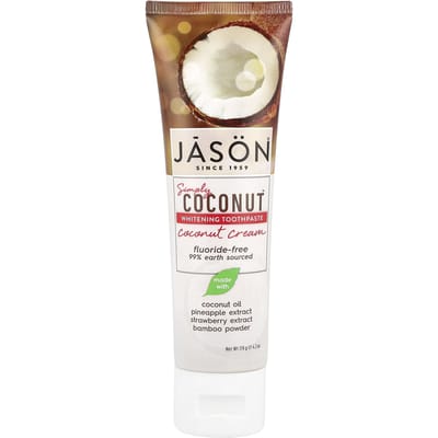Simply Coconut, Whitening Tandpasta, Kokoscrème, 119G(4.2oz) white