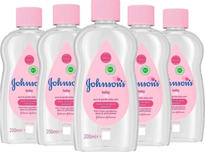 Johnson's Baby - Baby Olie - 5 x 200 ml - Voordeelverpakking