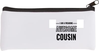 Akyol - i am a freaking awesome cousin Etui - Neef - de meest geweldigste neef - verjaardagscadeau - verjaardag - cadeau - cadeautje voor neef - neef artikelen - kado - geschenk - gift - 20 bij 9 cm