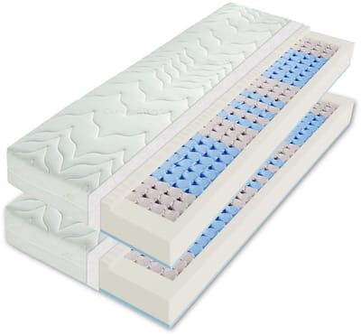 matras 160x200 (set 2 x 80 x 200) - 22 cm dik - 7 zones - Sleepneo - koudschuim - H2/H3 - zacht