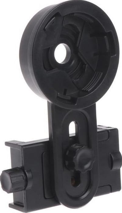 360° Draaibare - Universele Mobiele Telefoon Adapter Mount - Geschikt Voor Verrekijker, Spotting Scope, Microscoop & Astronomische Telescoop - Smartphone Scope Adapter - Met Standaard Schroef - Verstelbaar - Zwart