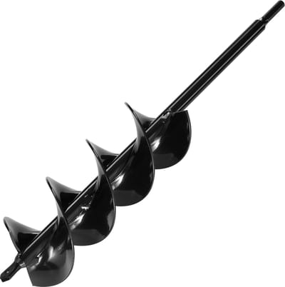 Boor Bit voor Planten, 3.15 × 16.1 Spiraal Ontwerp, Compatibel Met 3/8 Hex Drive Boors, Duurzaam Bol Planter Gereedschap, Tuin Gat Graaf Accessoire voor Hek en Paal Installatie