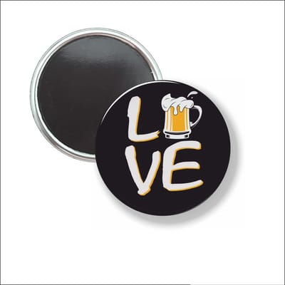 Button Met Magneet 58 MM - Love Beer - NIET VOOR KLEDING