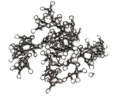 Allecto - 100 Pack Vissen Swivels - 3-weg Draaibare Wartels