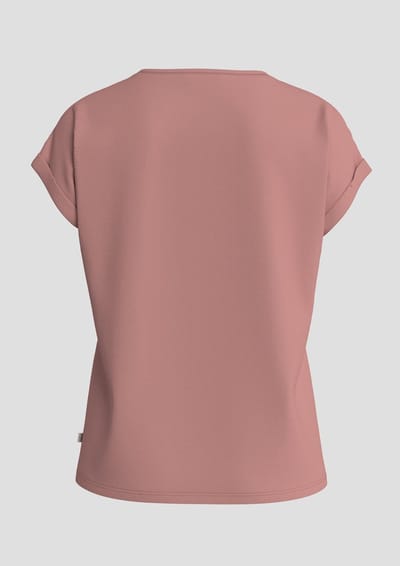 Q/S designed by - Dames t-shirt - Maat S - Vrouwen - Roze - Lyocell