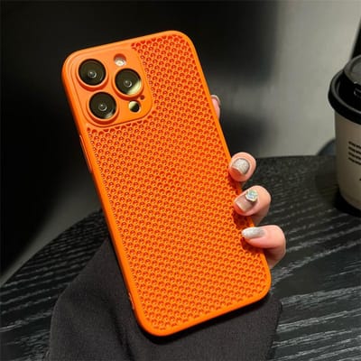 Koelend Mesh Skin Glas Lens Beschermhoes Voor iPhone 16 15 14 11 12 13 Pro Max 16 Plus Warmteafvoer Hard Schokbestendig Hoesje iPhone 13 Pro Max