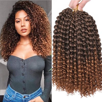 7 Pack 12 Inch Passion Twist Vlechten Haar Watergolf Synthetisch voor Korte Twist & Goddess Locs