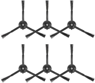 Dailygoods- Zijborstels 6 Stuks - Compatibel met Roborock Q5 Max+, S8 MaxV Ultra, Q5 Pro - Q8 Max+ - Q Revo - Qrevo Pro - Qrevo S - Qrevo Slim - Qrevo Master - Stofzuigerborstels