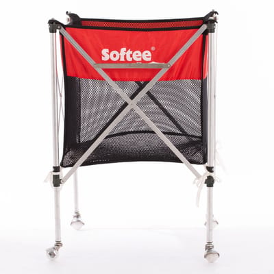 Softee Aluminium Opvouwbare Ballenwagen Oranje 89x58.5x58.5 cm