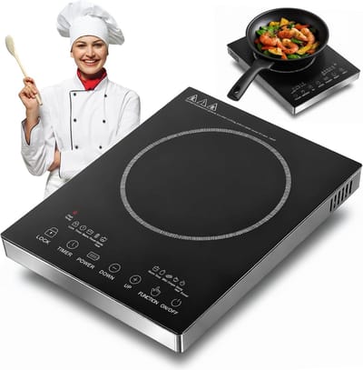 Draagbare Keramische Kookplaat - 3500W - Touch Control met Timer, 1 Zone