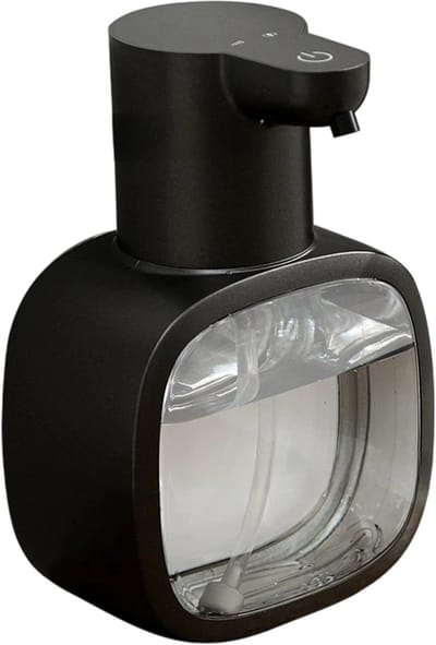 QTTVBTNA -Automatische zeepdispenser - Automatisch Handdesinfecterend, Automatische Soapdispenser, Usb -Lading Soapdispenser, 500 Ml, Elektrische Zeepdispenser Met Sensor, Wit, Geschikt Voor Keuken, Badkamer -zwart