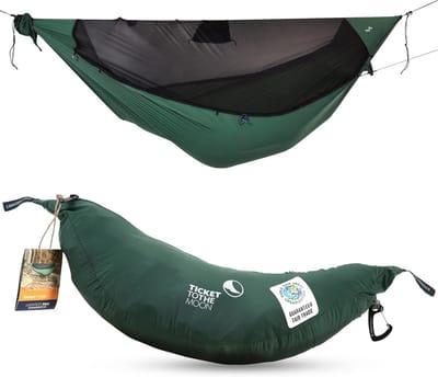 Ultralichte hangmat met insectenbescherming en opbergsysteem - Perfect voor kamperen en backpacken