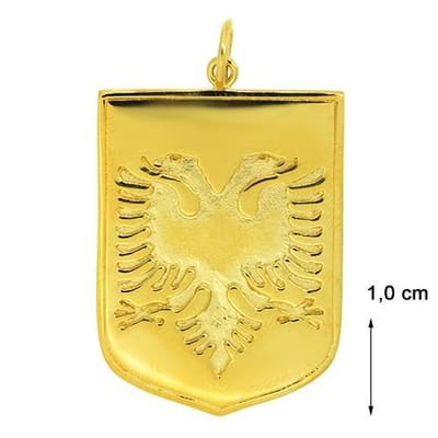 Blinx Jewels Vergulden Hanger Schild Albanië