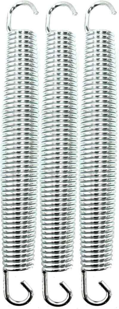Trampoline Veren - Vervangende veren - Trampoline Reparatie - Roestbestendig Verzinkt - 216 mm - Zilverkleurig