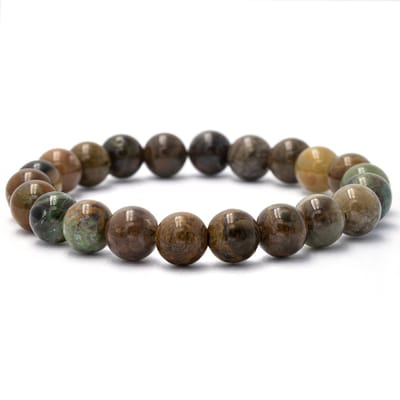 Bixorp Gems Groene Serpentijn Jaspis Edelstenen Armband - 8mm / 18cm - Handgemaakte Edelsteen Kralenarmband
