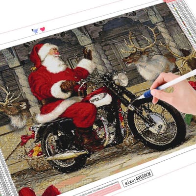 Diamant schilderij Kerstman volledige boor handwerk nieuwe aankomst diamant borduurwerk cartoon strass kit kerstcadeau Full Square 20X30CM