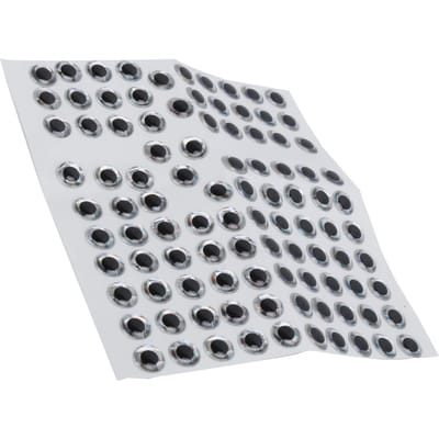 100 Stuks Visogen Stickers Kunstmatige Simulatie Nep Visogen Accessoires voor DIY Kunstaas Maken gray