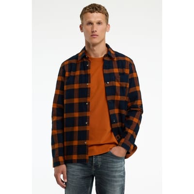 CHASIN’ Axel Xedo Shirt Long Sleeve Umber Größe: L | Casual hemden Outlet | Herren | Braun