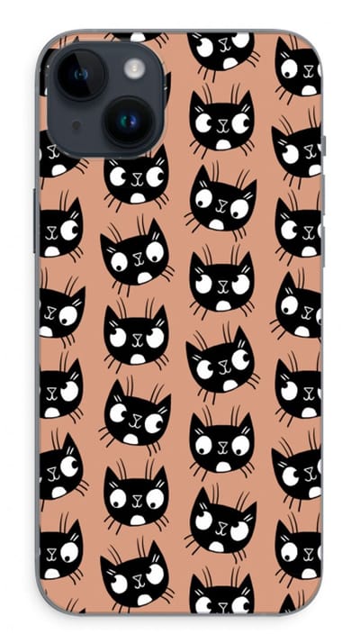 Case Company® - Hoesje geschikt voor iPhone 14 Plus hoesje - Kat - Soft Cover Telefoonhoesje - Bescherming aan alle Kanten en Schermrand