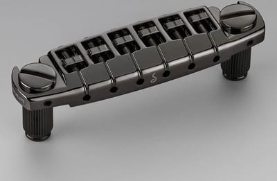 Gitaar brug Schaller 12350400 Signum Locking Studs Zwart Chroom