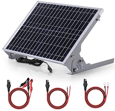 Waterdichte 12V Solar Accu-druppellader met 20 Watt Zonnepaneel en MPPT Laadregelaar