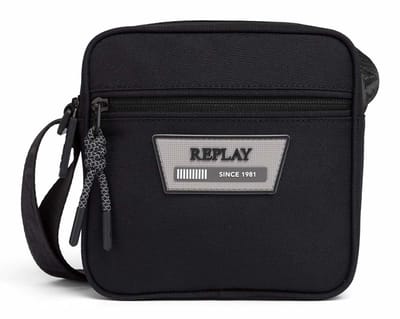 REPLAY schoudertas Reporter Bag Black zwart