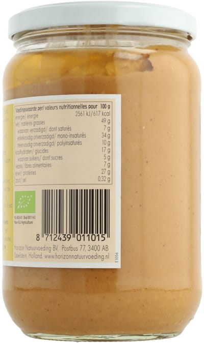 Horizon Pindakaas Crunchy met Zout Bio - 650 gr
