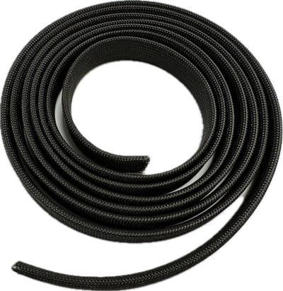 Premium Hittebestendige hoes Zwart tot 550 °C - 10 mm x 2.5m