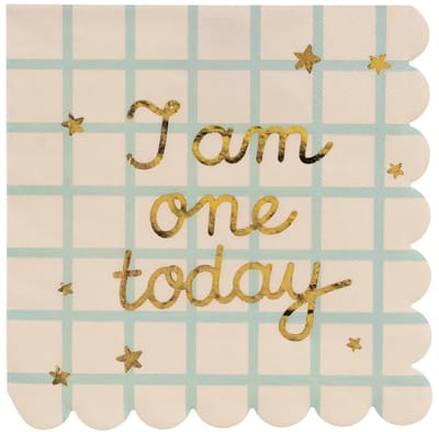 Servetten Teddy 'I am one' - 12 st.