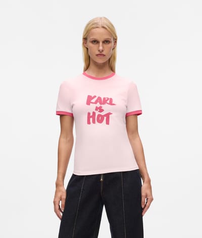 Karl Lagerfeld Karl Is Hot T-shirt Pink Lady Taglia: XS | Maglie Sportivi Outlet | Donna | Rosa